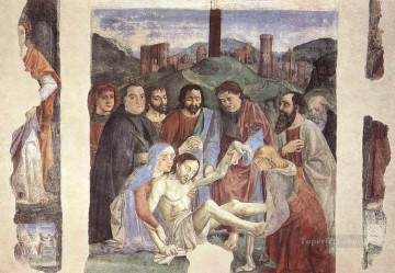 Lamentación sobre el Cristo Muerto religioso Domenico Ghirlandaio Pinturas al óleo